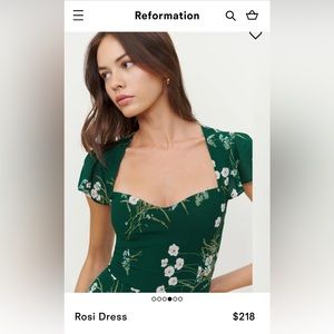 Reformation dress. It is like new. Worn once. See original price in photo.